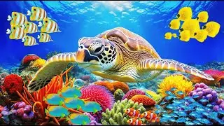 4K Marine Life Wonders | Discover Beautiful Sea Animals in Aquarium with Relaxing Music #1