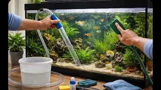 Cleaning  Fish tank Glass