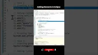 Java Vector &ndash; Adding Elements in Eclipse | Java Collections Tutorial