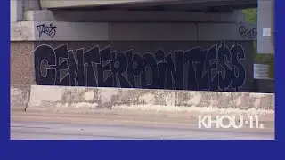Houstonians go after energy provider with graffiti quote along I-10 that reads: 'CenterPointless'