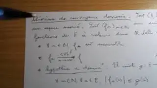 Mesure et Intégration L3 - Théorème Convergence Dominée - Exercice Corrigé #1