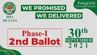 DHA Multan Phase I 2nd Ballot Ceremony
