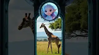 Giraffe song (Short) Starsy Moonlight #giraffe #animalfacts #kidsmusic #educational