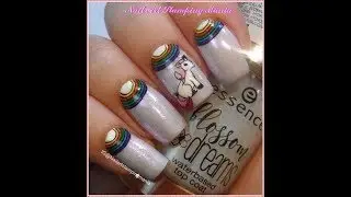 UberChic Beauty Unicorn Love Plate and Rainbow Manicure -Review and Tutorial