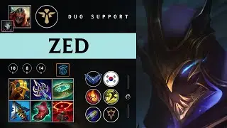 Zed Support vs Akali - KR Diamond Patch 26.01