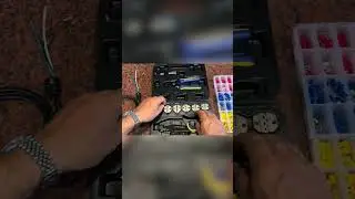 Wire crimping tool set
