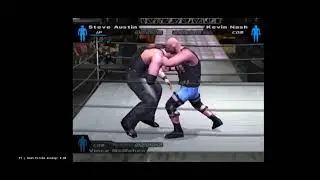 Steven austin vs kevin nash | Special referee match | Here comes the pain | Play station 2