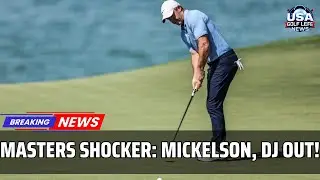 Masters 2025 Cut Line Set | Mickelson, DJ, Langer OUT &ndash; Rose & Bryson Lead । USA GOLF NEWS