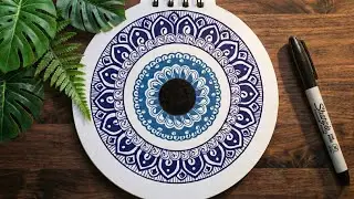 A quiet morning with ink and paper || step by step guide || Mandala.aesthete