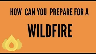 How can you prepare for a wildfire?