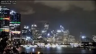 4K LIVE: Rain is back. Big time. Wet in our beautiful city on the harbour. Sydney Harbour Australia