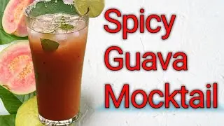 Spicy guava mocktail | Spicy guava punch | guava punch |Vasudha's kitchen