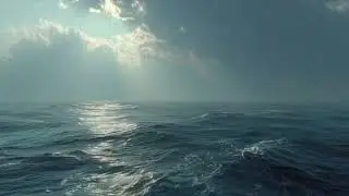 🌧🌊🌫Midnight Soft Rain | Distant Thunder 🌧🌊🌫 #oceanwaves #oceanwaves #midnightoceanrain #relaxation