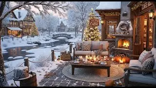 Relaxing Morning Jazz ❄ Cozy Porch Winter Ambience for Clear Mind and Productivity