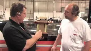 Ron Main Presents Bonneville Hot Rod Trophy to Mike Holzapfel of ARP