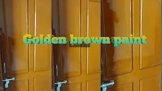 Golden brown paint