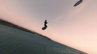 I GOT CHASED BY A DRONE / KITESURFING 40 KNOTS