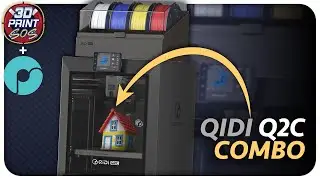 QIDI Q2C COMBO - Unboxing & First Print - Live