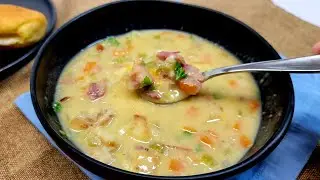 Ham Soup Recipe with potatoes from leftover bone in ham