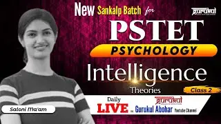 PSTET 2026 | Child Development and Pedagogy | Psychology | Intelligence 02
