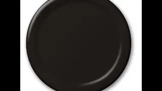 creative converting touch of color 24 count paper banquet plates black velvet