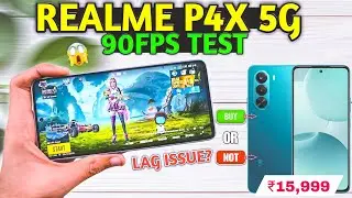 🔥Realme P4x BGMI Test with Fps Meter: Dimensity 7400 Ultra Performance
