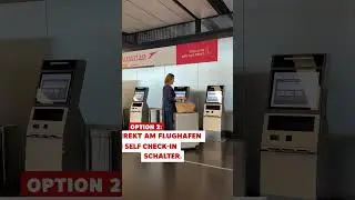 Austrian Airline Check-in Process || #shortsvideo #shortsfeed