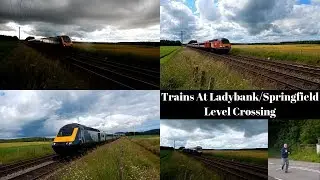 Trains at Fife Heritage Railway and Ladybank/Springfield Level Crossing