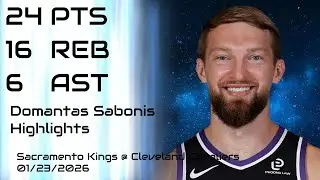 NBA - Domantas Sabonis Highlights - Sacramento Kings vs Cleveland Cavaliers - 01/23/2026