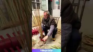 Oddly Satisfying Bamboo Splitter! That INSTANT Shred is Pure ASMR! Cool Tool! #satisfying  #bamboo