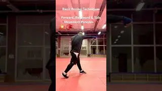 Basic Boxing Techniques &ndash; Forward, Backward & Side Movement Punches 🥊 #boxing #training #boks