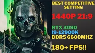 [2K180FPS] 21:9 COD MW2 Best competitive setting RTX3090 1440P