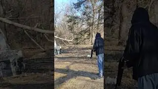 can't miss with a 12 gauge #targetpractice #gun #shoot #homedefense