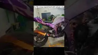 Zx-10r crazy experiment with aalyan vlog Moto blogger with BB #superbike #zx10r #shortvideo #100k+