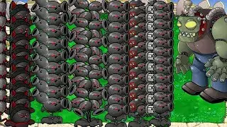 ALL Doom Pea Three vs 999 Gargantuar Zomboss - Plants vs Zombies Hack