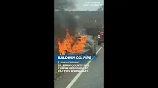 PHOTOS: Baldwin County Fire Rescue responds to car fire Wednesday