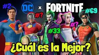 🤯 TOP SKINS de DC en FORTNITE 🦇🔥 ORDENADAS de PEOR a MEJOR - Mane22