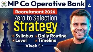 MP Co Operative Bank 2026 | Selection, Strategy, Syllabus, Level |  Bank Recruitment | By Vivek Sir