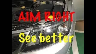 HOW TO ADJUST, ALIGN or AIM HEADLIGHTS