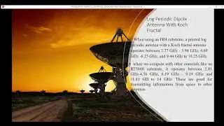 LOG PERIODIC DIPOLE ANTENNA WITH KOCH FRACTAL