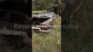 Пытаюсь спасти разрушенный Plymouth 1958 года. #christine #plymouthfury #mopar #wrecked
