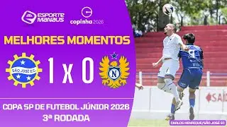 S&Atilde;O JOS&Eacute;-SP 1 X 0 NACIONAL | MELHORES MOMENTOS | 3&ordf; RODADA DA COPINHA 2026