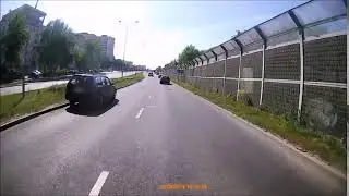 Najechanie na krawężnik Szczecin