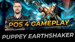 Puppey plays Earthshaker Pos 4 | Full Gameplay Dota 2 Replay