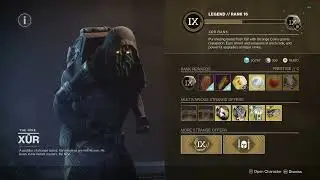 Acrius catalyst and Class Item - Checking Xur so you don't have to