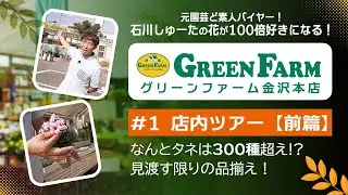元園芸ド素人バイヤー・石川しゅーたが案内！花が100倍好きになる！グリーンファーム金沢本店ツアー【前編】