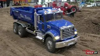 modell hobby spiel 2021 - Baustelle - Beladen - Entladen - RC Truck - Dumber - Radlader - Kipplaster