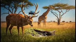 The Animal Kingdom Cute Farm Animals | Deer, Fly, Giraffe, Salamander | EP 8