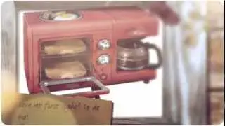 Nostalgia Electrics BSET100CR 3 in 1 Breakfast Station - Hot Breakfast Station