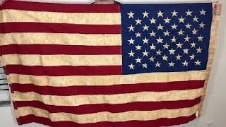 JRED 100% Cotton Vintage American Flags for Outside 3x5 FT Tea Stained US Flag Review